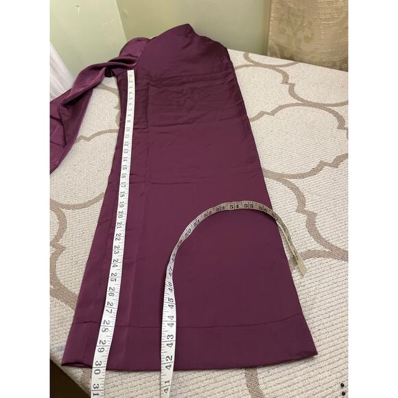 Old navy high rise full length wide leg cherry bark satin pants, size 6 - Picture 8 of 16